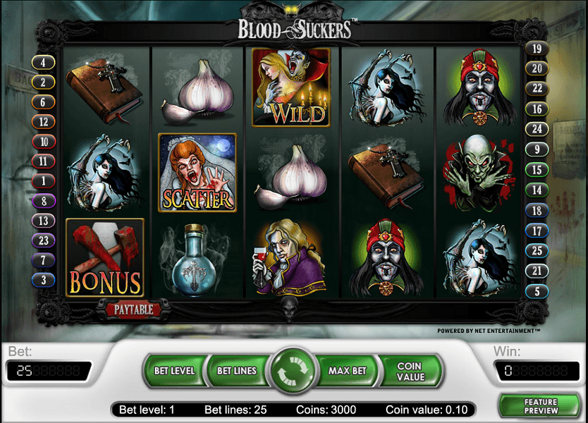 Blood Suckers Slot by NetEnt 