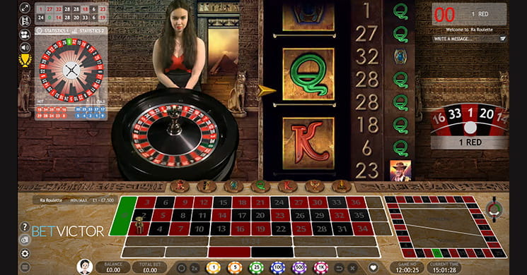 Ra Roulette from Extreme Live Gaming